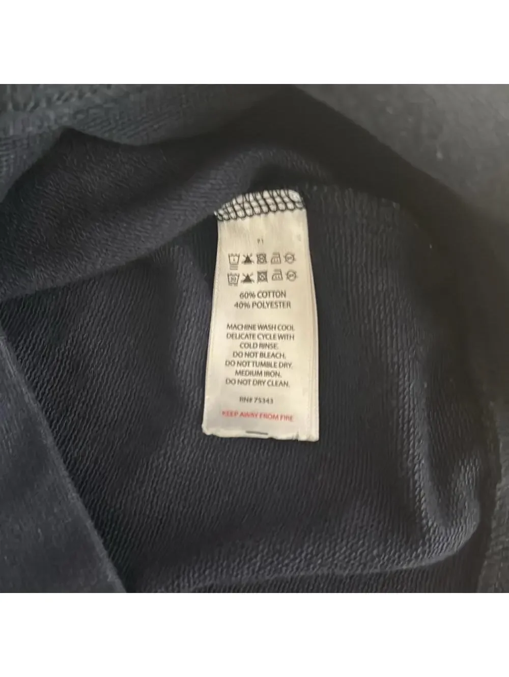 Tommy Bahama youth quarter zip navy top size medium size 10 to 12
